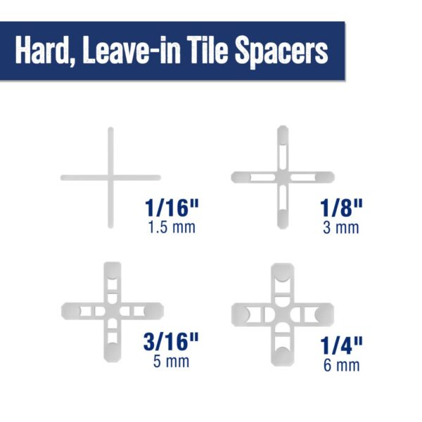 QEP Hard Leave-in Tile Spacers (Bag x 300)